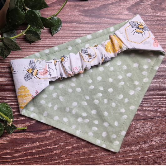 Honey Bee Scrunchie Pet Bandana