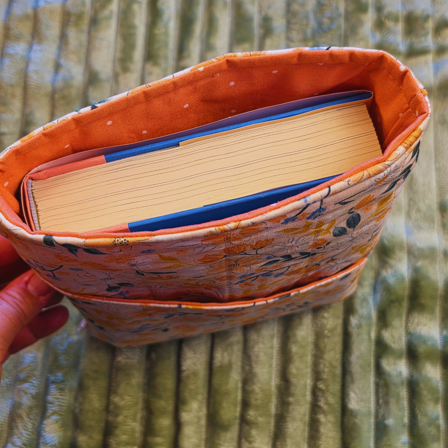 Creamsicle Floral Book Sleeve