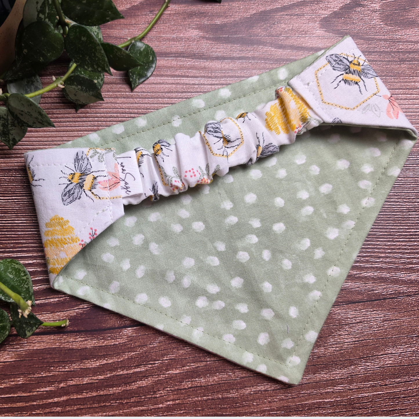 Honey Bee Scrunchie Pet Bandana