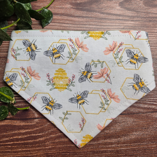 Honey Bee Scrunchie Pet Bandana