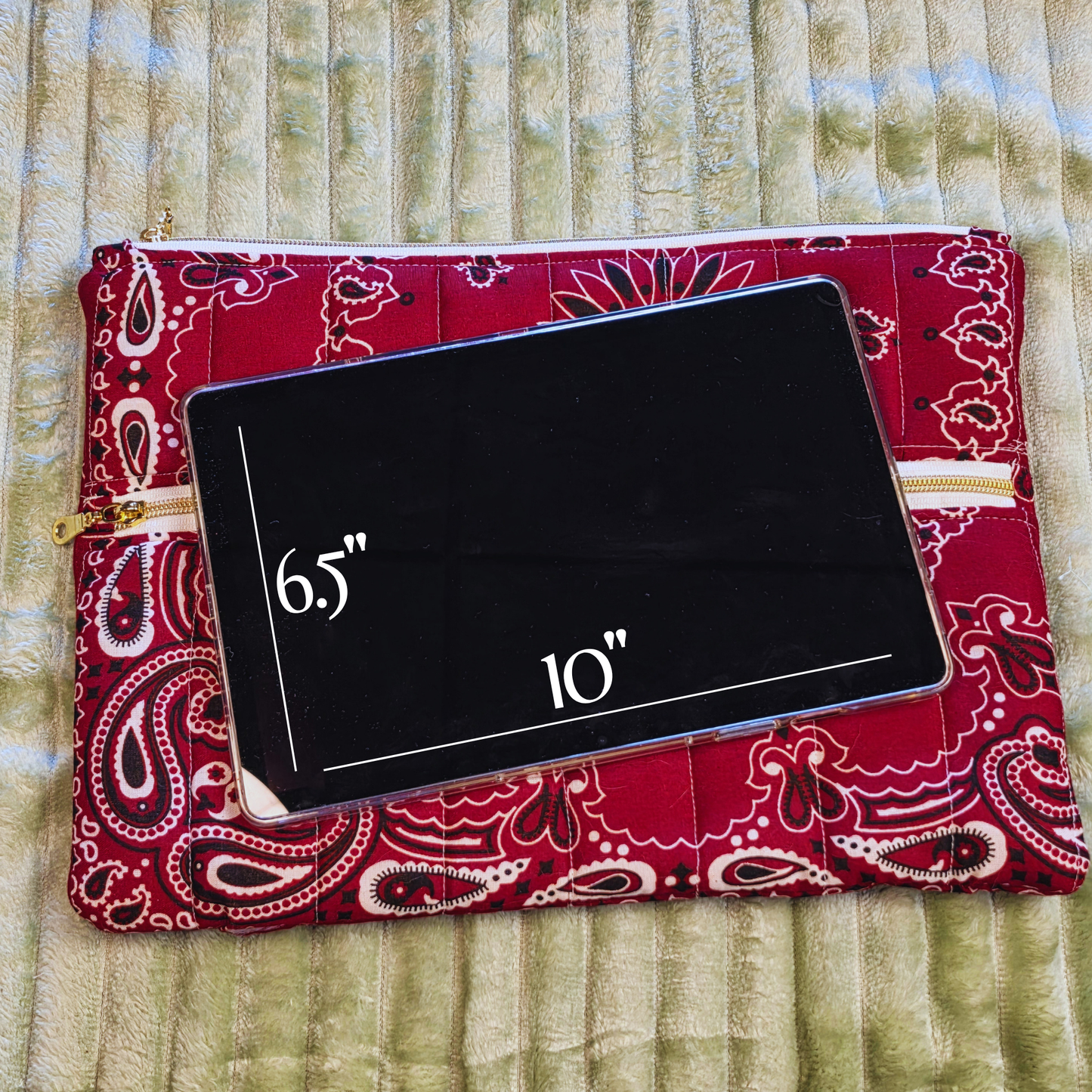 Red Bandana Oversized Tablet Case