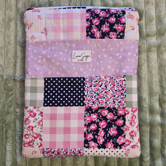 Pink & Gingham Patchwork Tablet Case